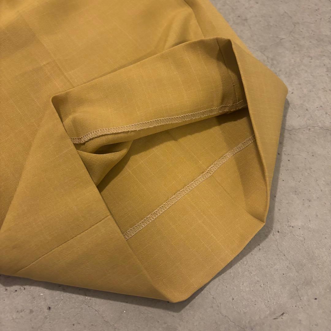 STACY ADAMS 2タック ワイドスラックス USA古着 マスタード