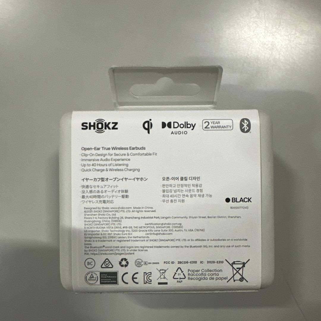 Shokz (ショックス) OPENDOTS ONE Black 未開封