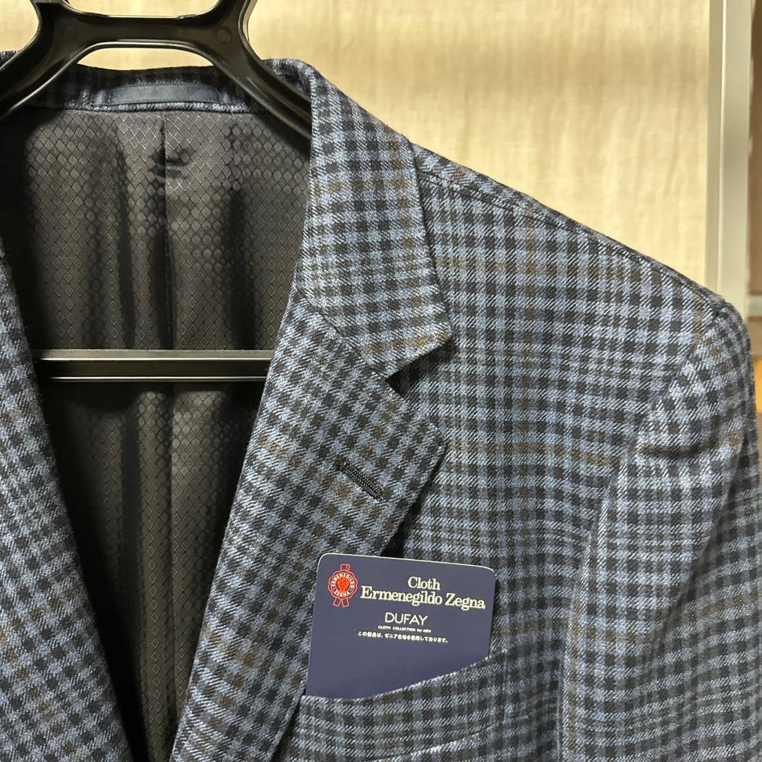 エルメネジルドゼニア　高級生地　ジャケット　ネイビー