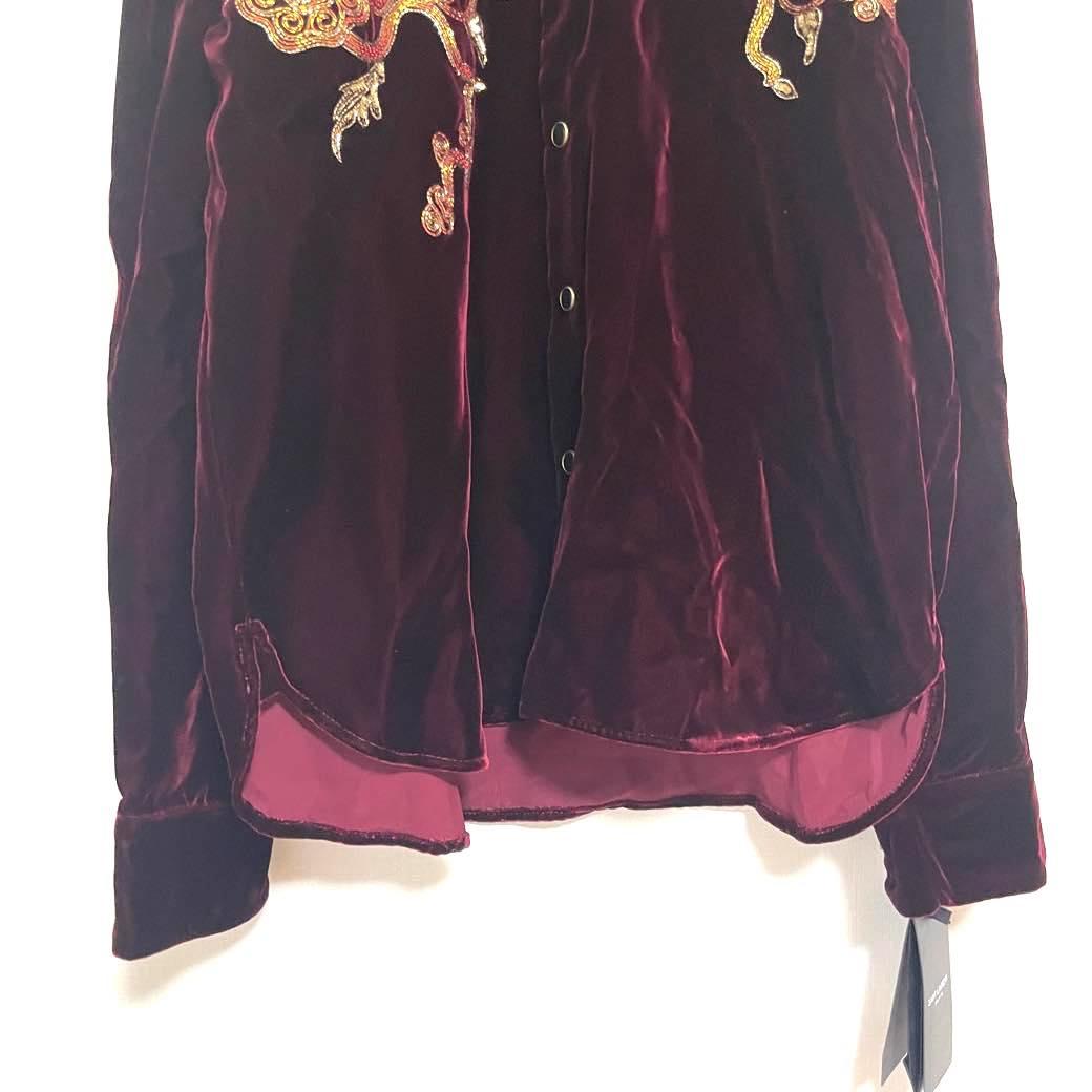 サンローラン ヴァカレロ期 レーヨン×キュプラ ベロア ジャケット