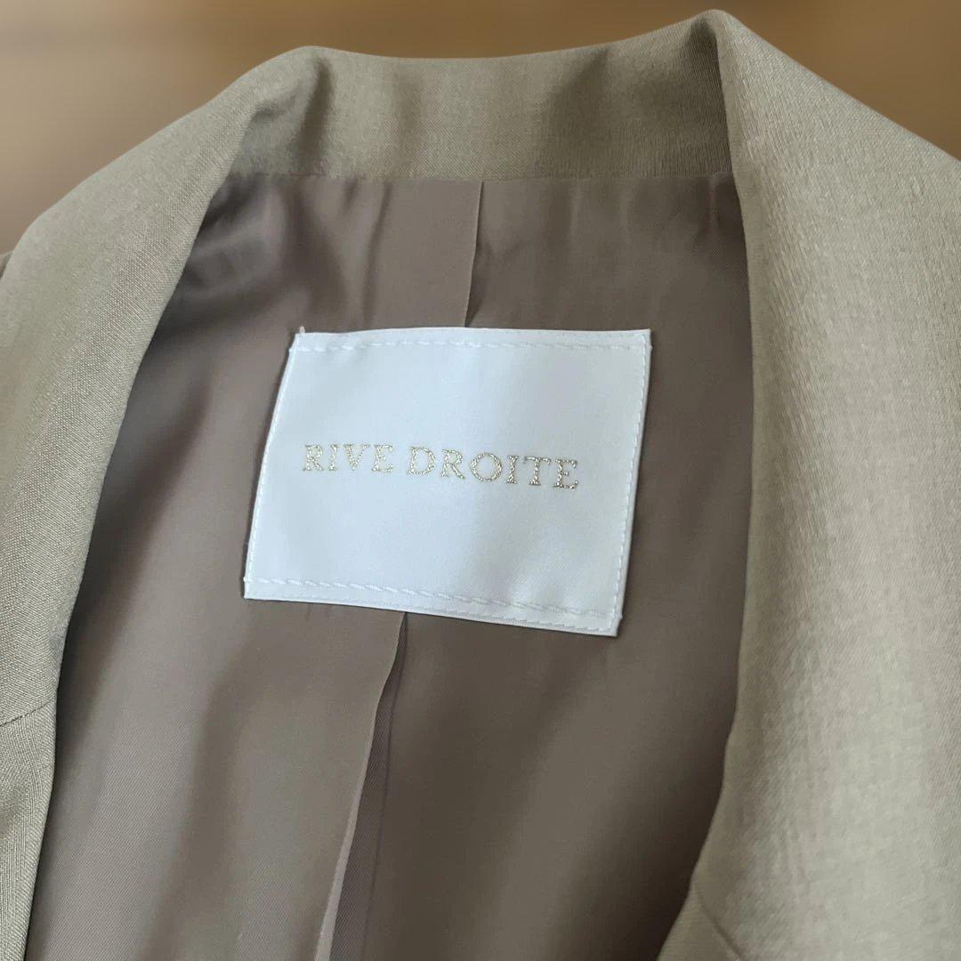 【値下】RIVE DROITE ライトピークドラペルジャケット　ベージュ