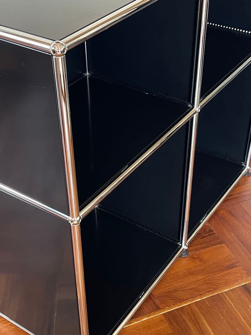 USM ハラー システム 2列 2段 キャビネット レコードラック ブラック