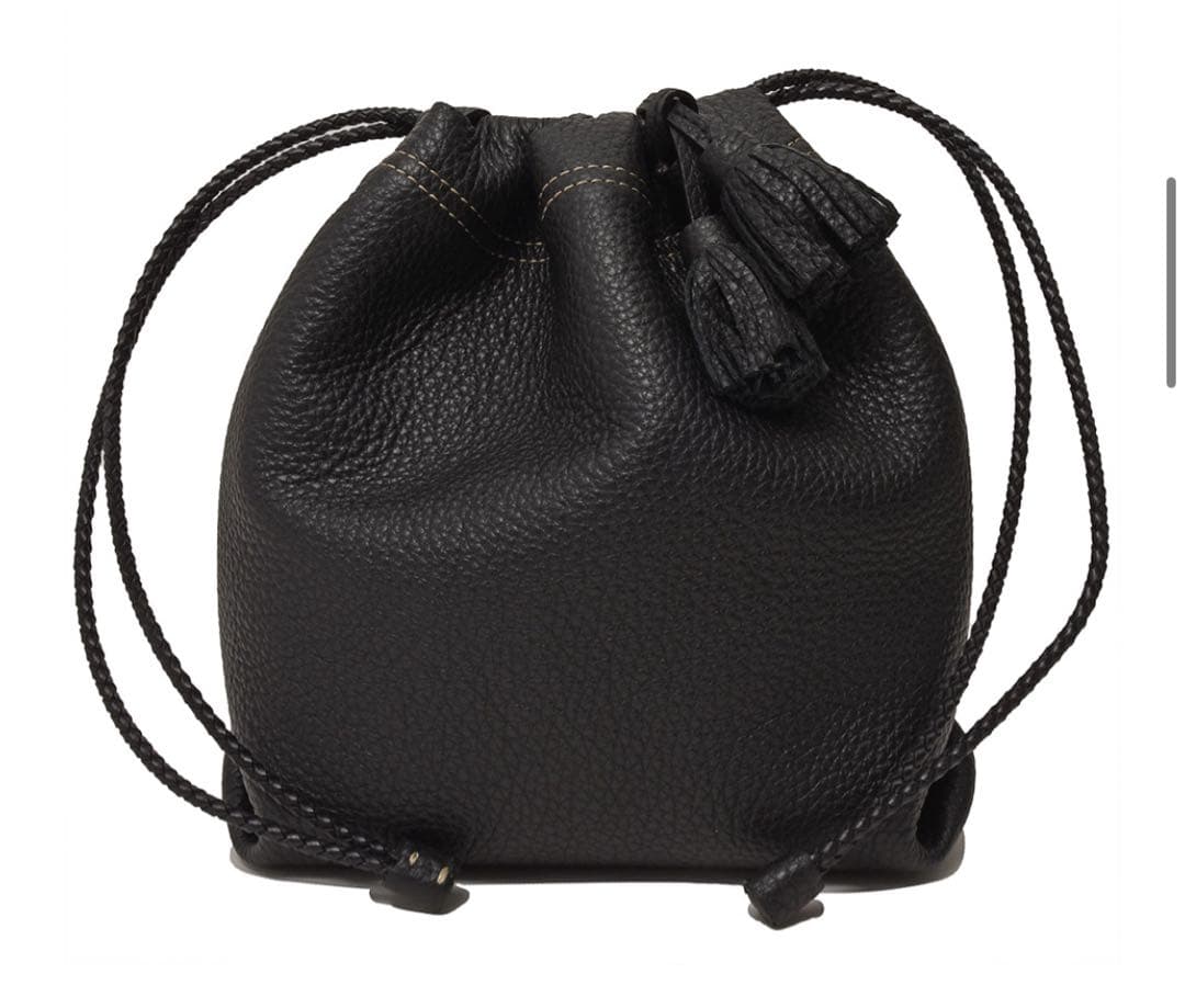 ACATE ring別注 KOHILO 巾着バッグ（くろすけ）