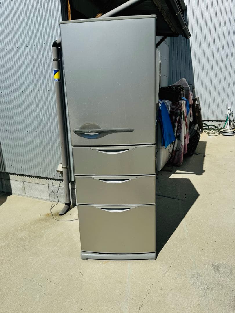 SANYO サンヨー 冷蔵庫 冷凍庫 動作品 大容量 357L 製氷 家庭用