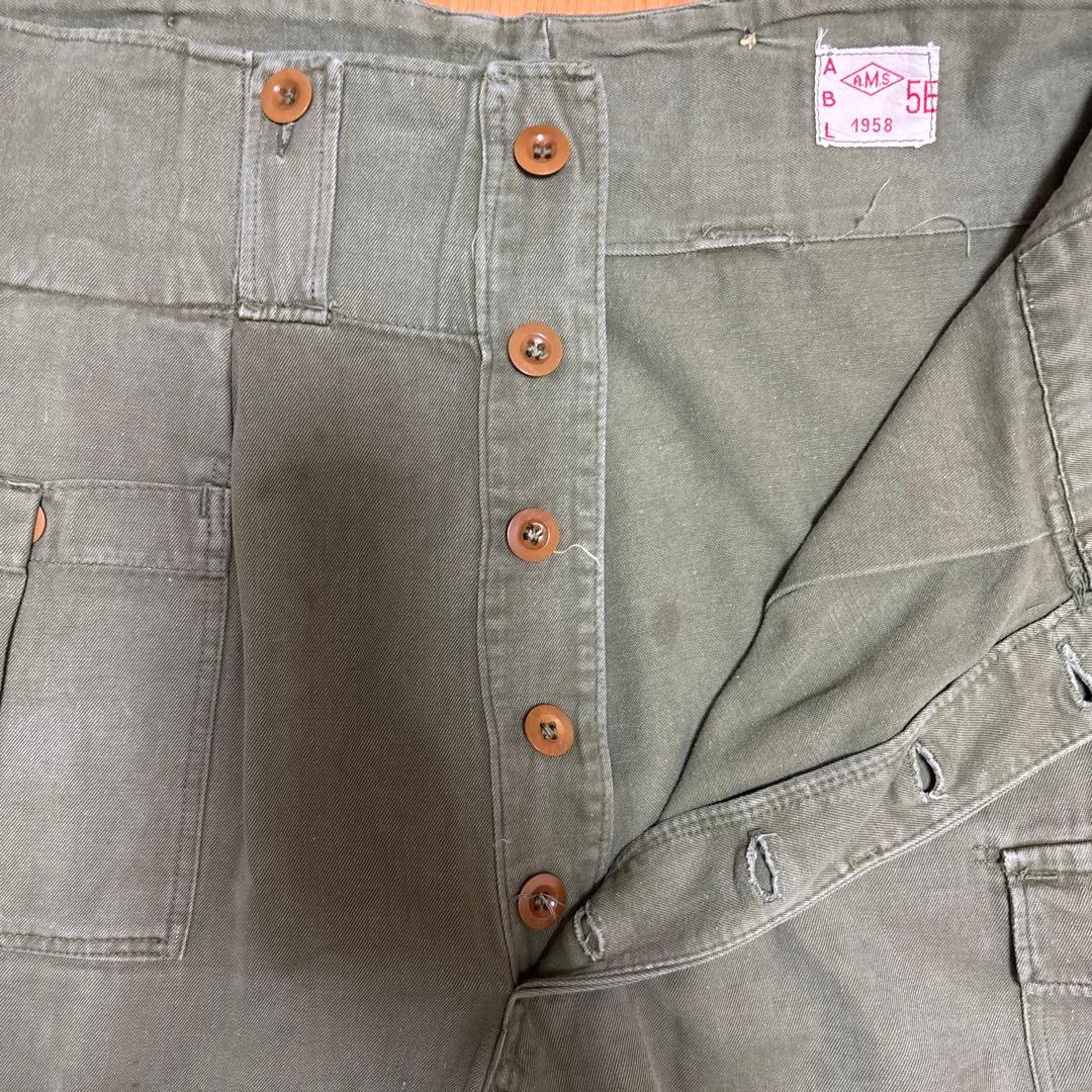 50s ベルギー軍　フィールドパンツ(実物)