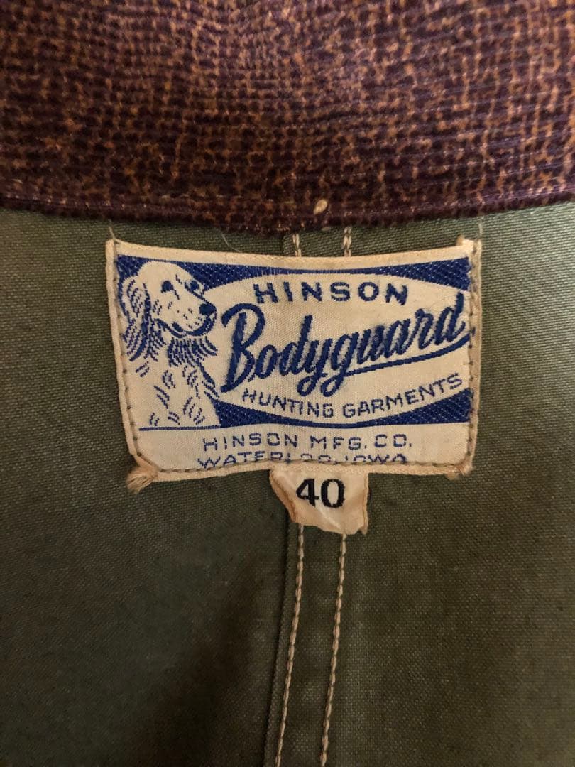 希少　ヒンソン HINSON Bodyguard ハンティングジャケット 40