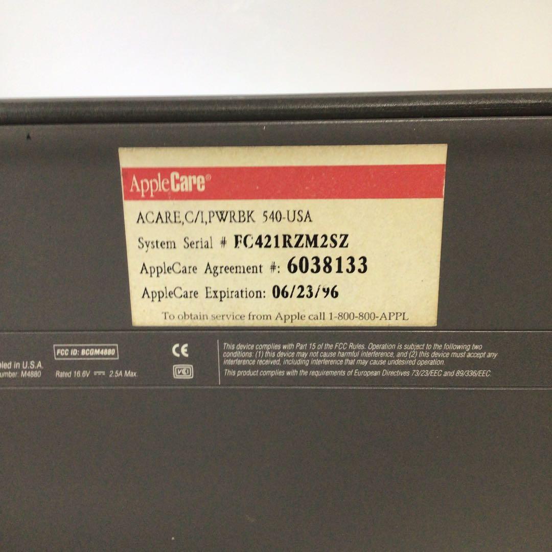 Apple PowerBook 540 本体 ケーブル　付属品