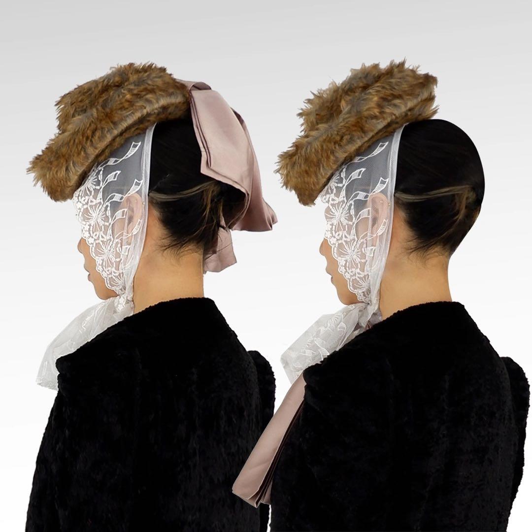 即購可333studio X keimfleck 2way個性的ファーレース帽子