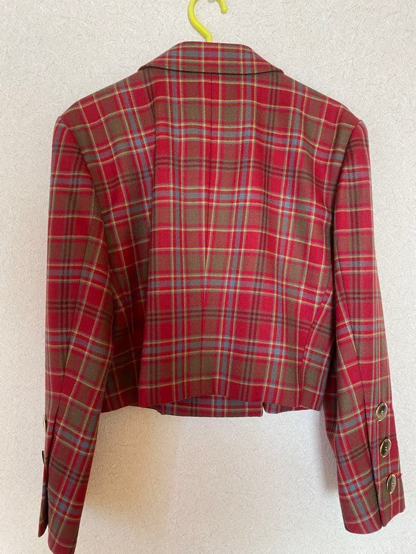 Yves Saint Laurent チェック柄ジャケット S