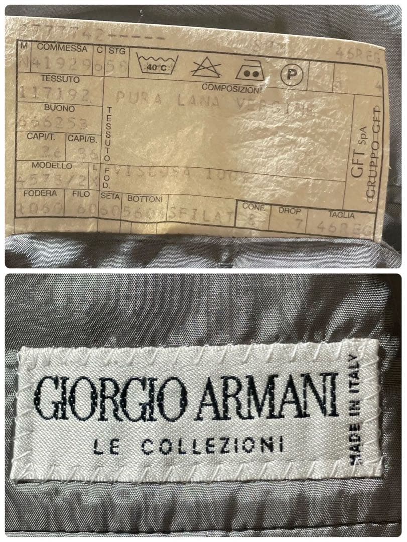 ✨️最高級羊毛/極美品✨️Giorgio Armani スーツ ダブルスーツ M