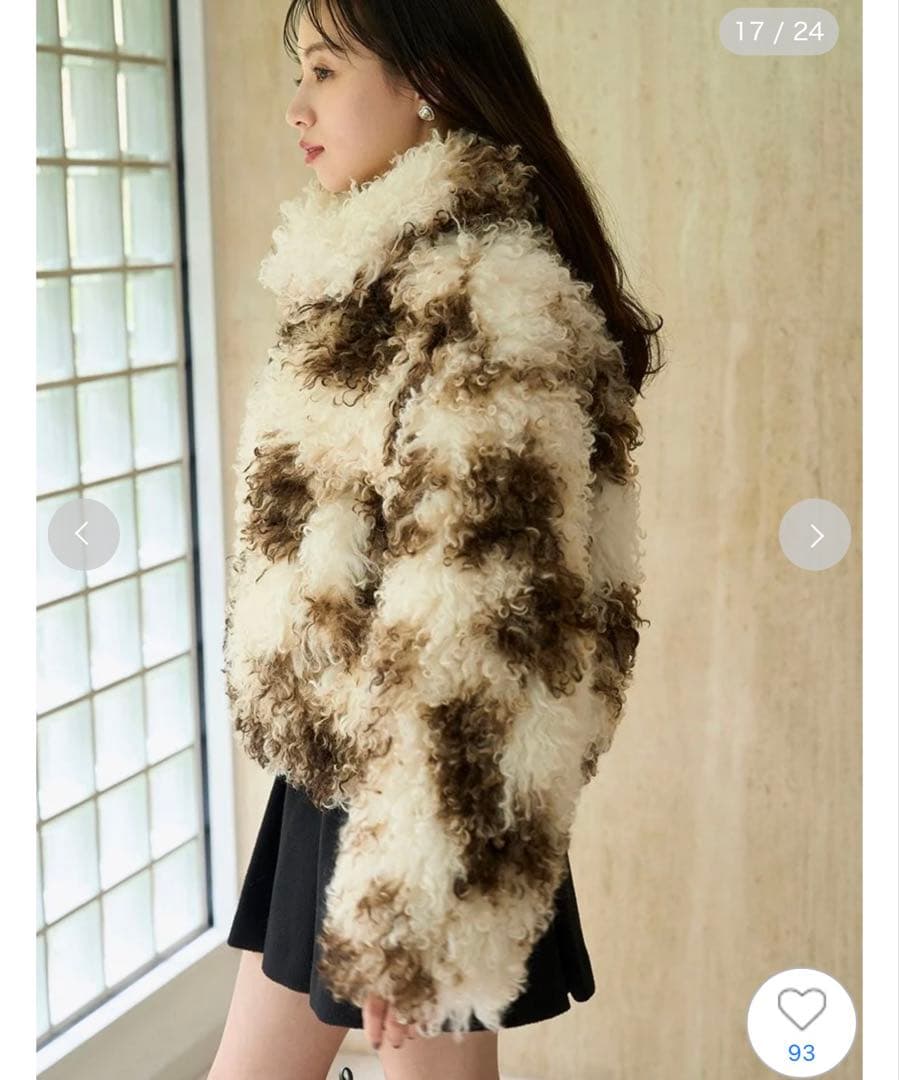 SNIDEL スナイデル　ショートファーコート