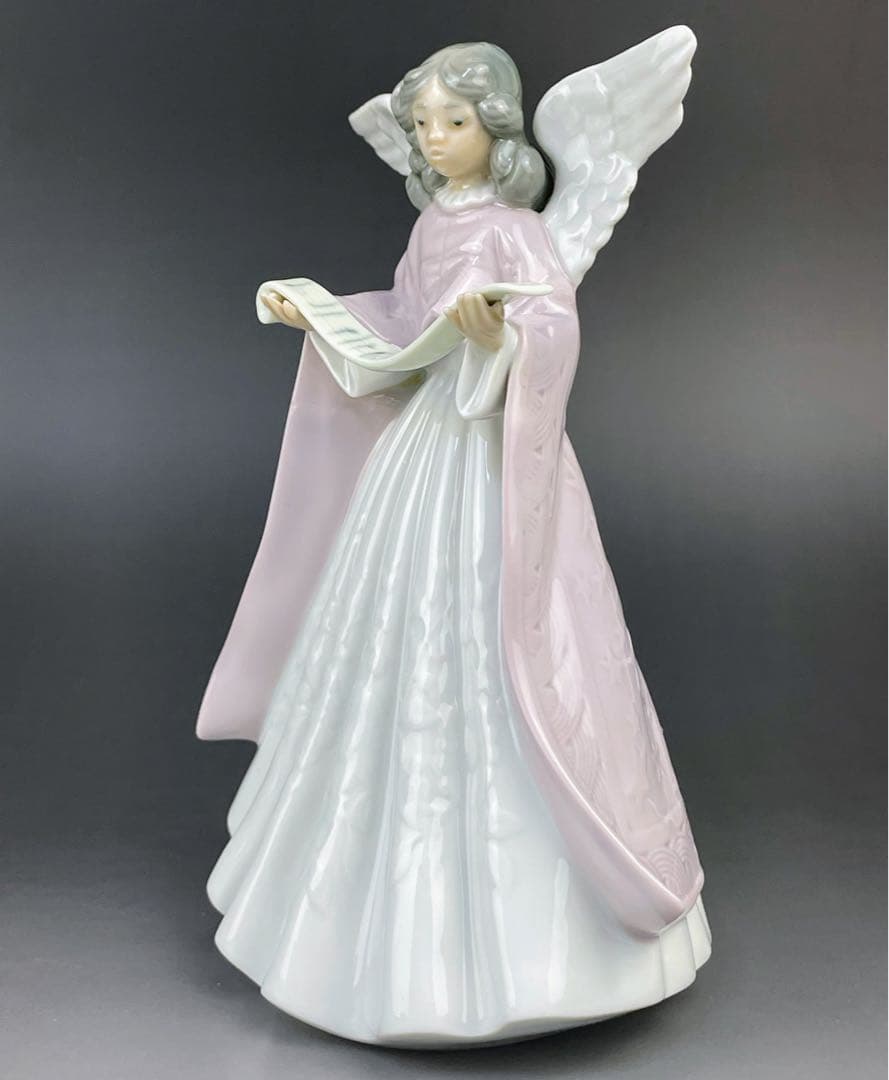リヤドロ 楽譜を持つ天使 ピンク 桃色 リアドロ LLRADRO エンジェル