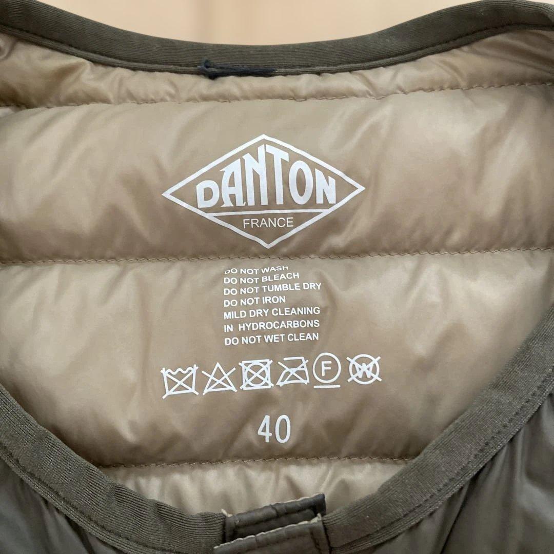 DANTON オリーブ ダウンベスト サイズ40