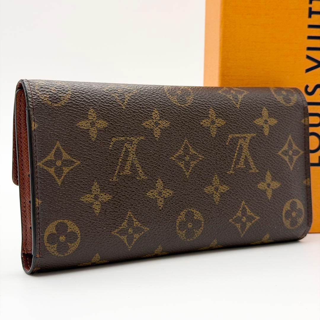 【良品】ルイヴィトン ポルトトレゾール インターナショナル モノグラム 財布 茶