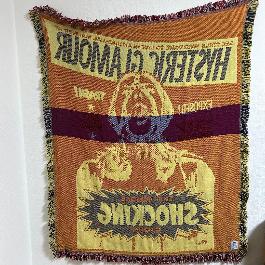 HYSTERIC GLAMOUR フリンジ付きブランケット