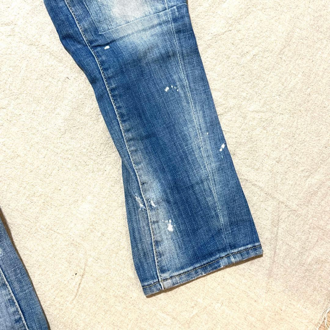 DSQUARED2 TIDY BIKDER JEAN インディゴ ダメージ加工