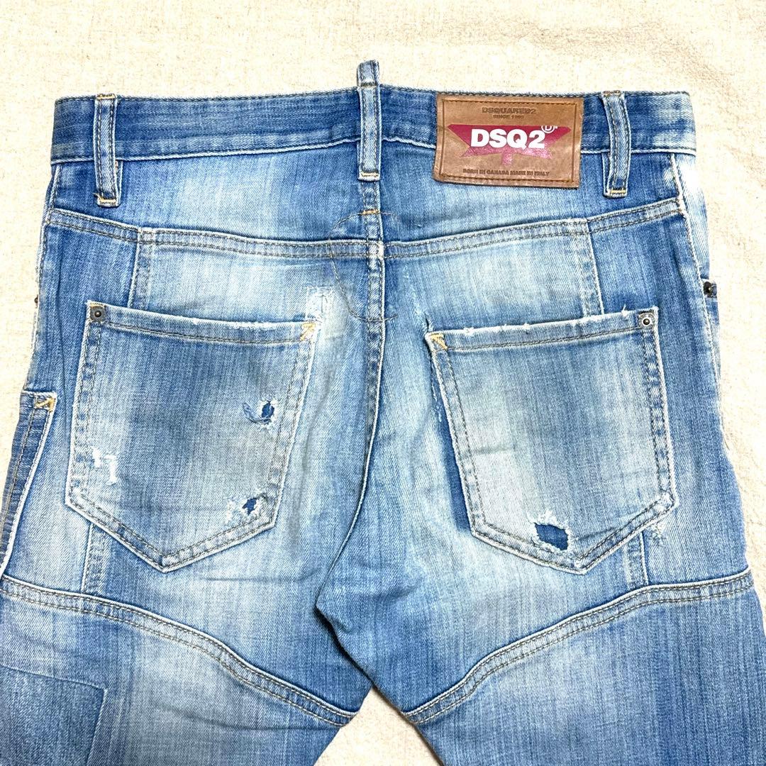 DSQUARED2 TIDY BIKDER JEAN インディゴ ダメージ加工