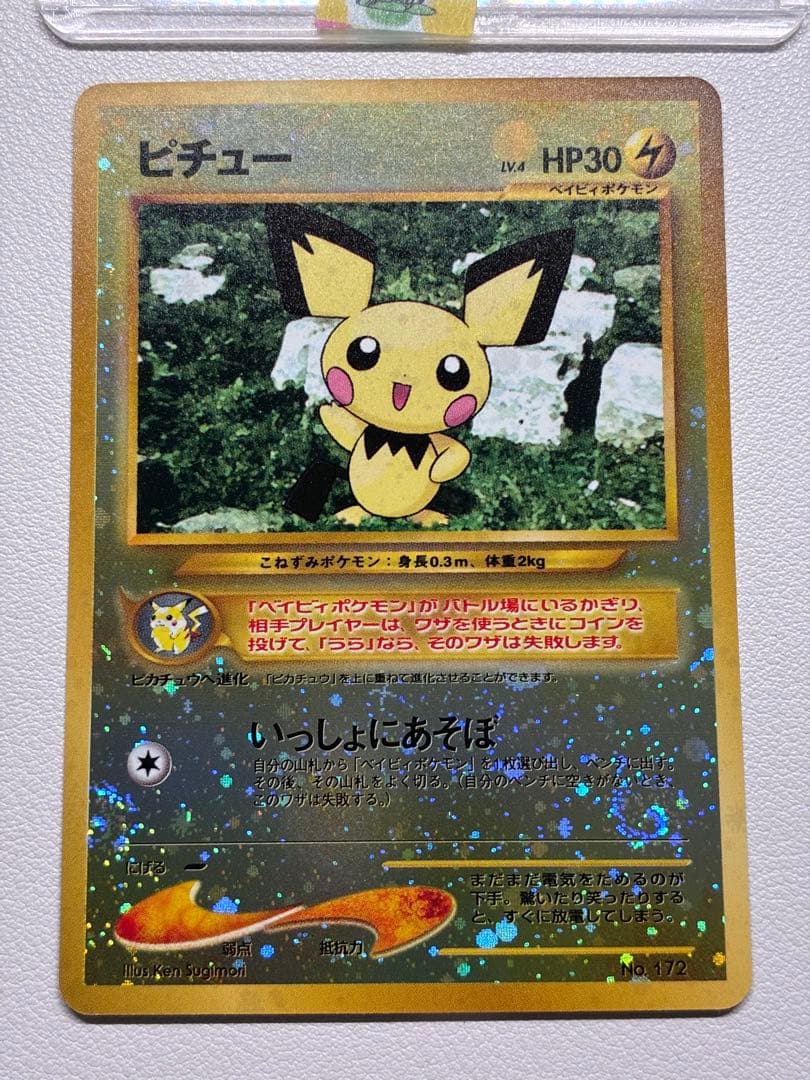 現物 ピチュー ポケモンカード neo プレミアムファイル 旧裏面 未使用 美品