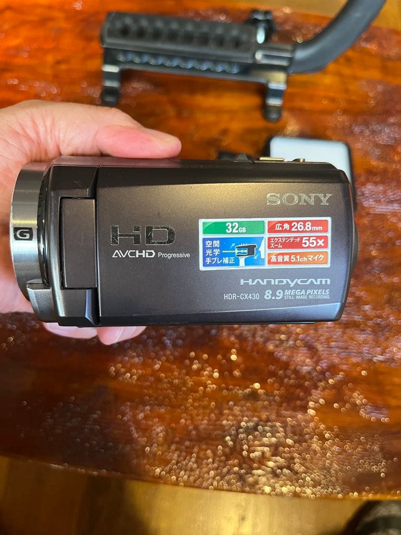 SONY HDR-cx430 55倍ズームビデオカメラ 本体と付属品　動作確認済