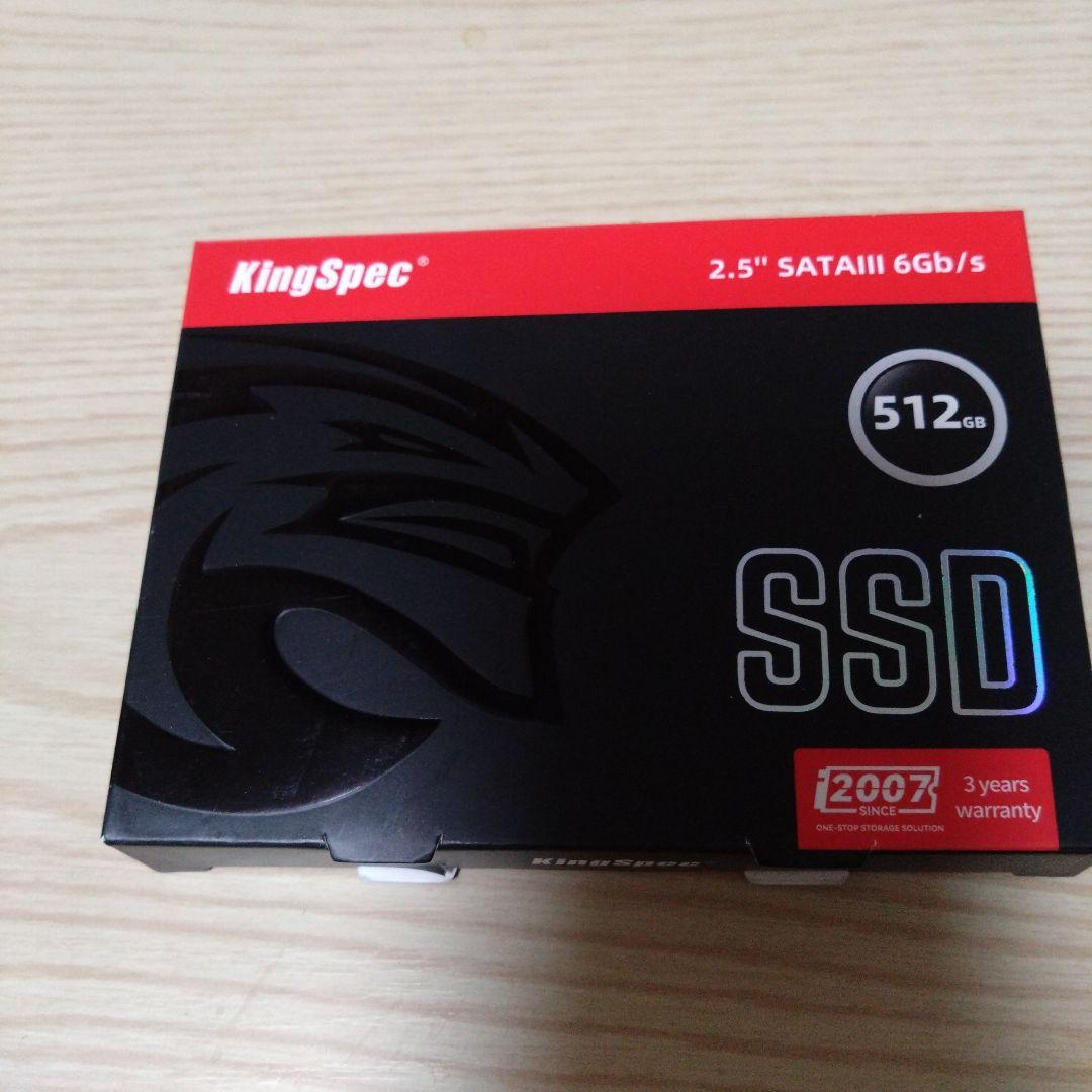 KingSpec 512GB SATA III 2.5インチSSD