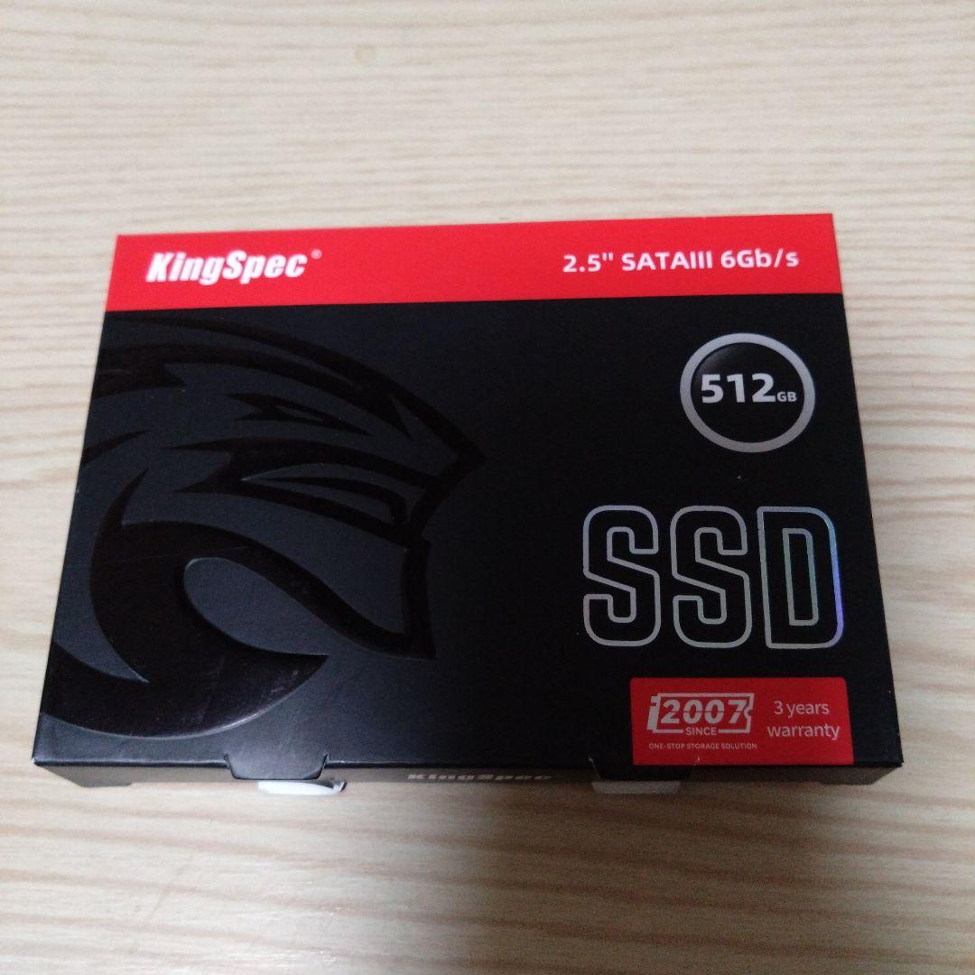 KingSpec 512GB SATA III 2.5インチSSD