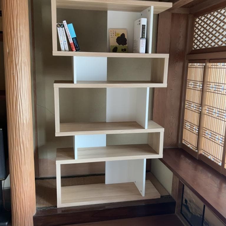 【大阪茨木・引き取り限定】デザイン本棚／ブックシェルフ｜おしゃれ収納