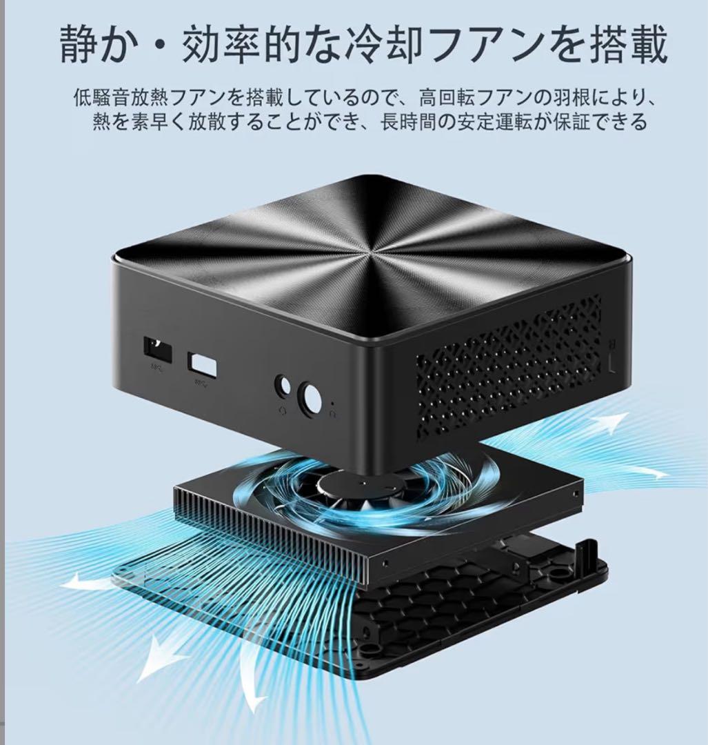 ミニpc 最大3.60GHz mini pc N150 16GB+512GB