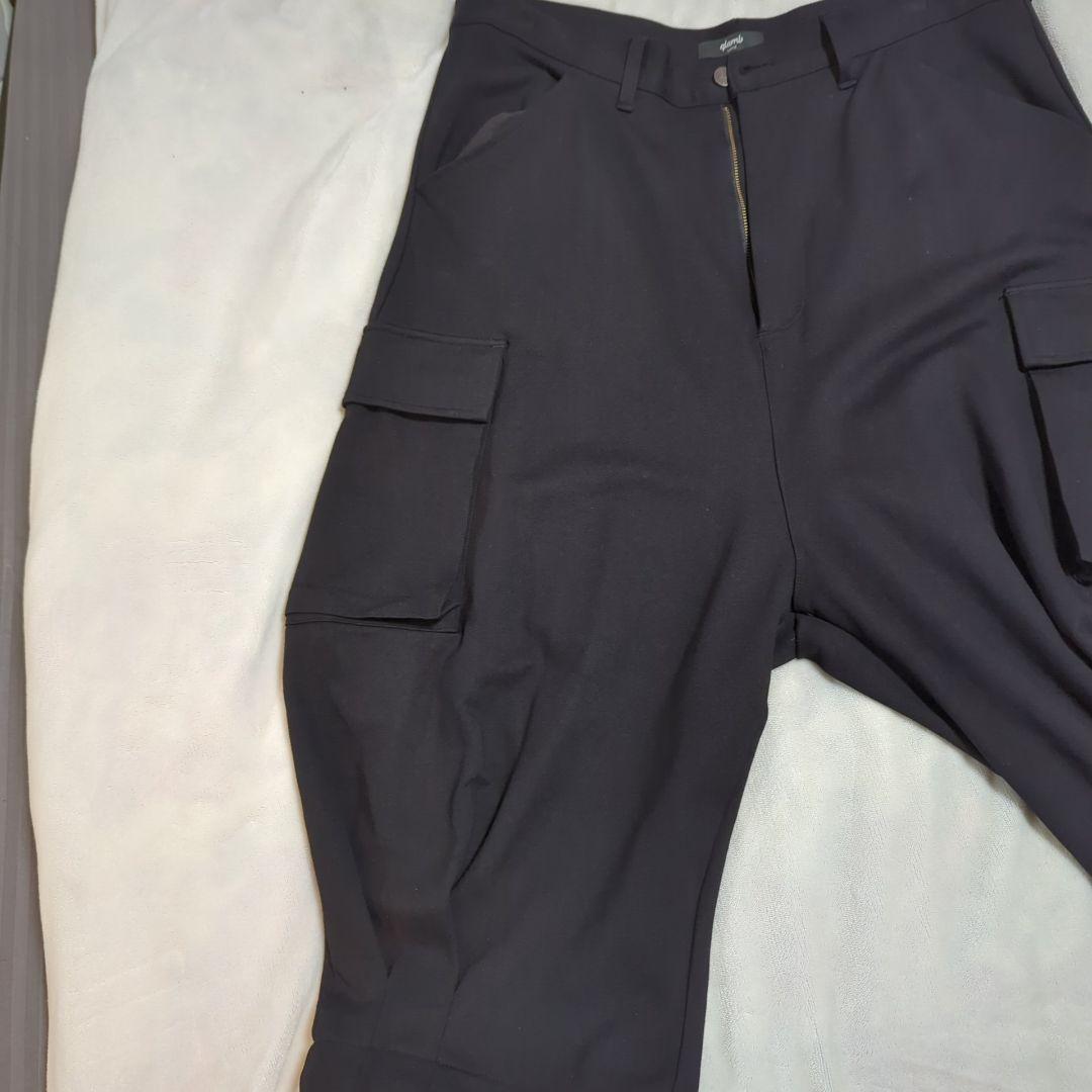 ！NDO様！！美品 23SS グラム クロップド サルエル カーゴ パンツ 黒