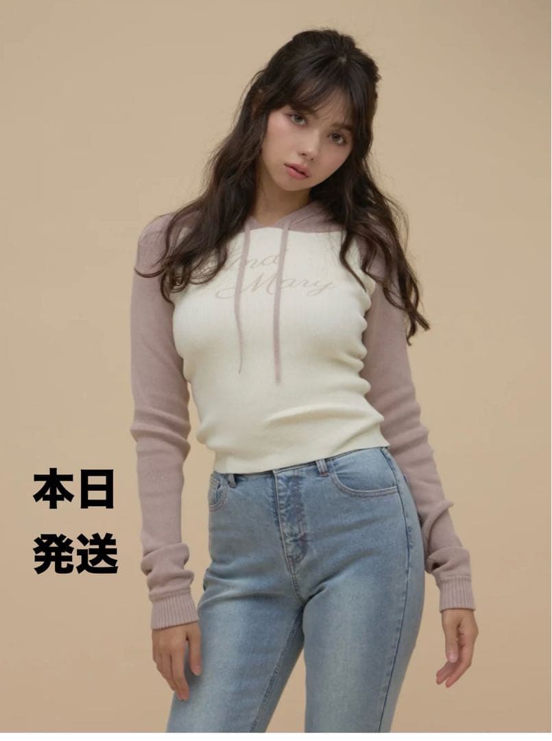 トップス Andmary Letter mary logo tops