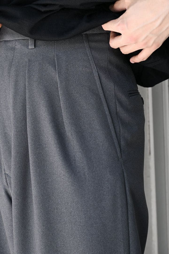 m’s braque スラックス TUCKED BAGGY PANTS 36