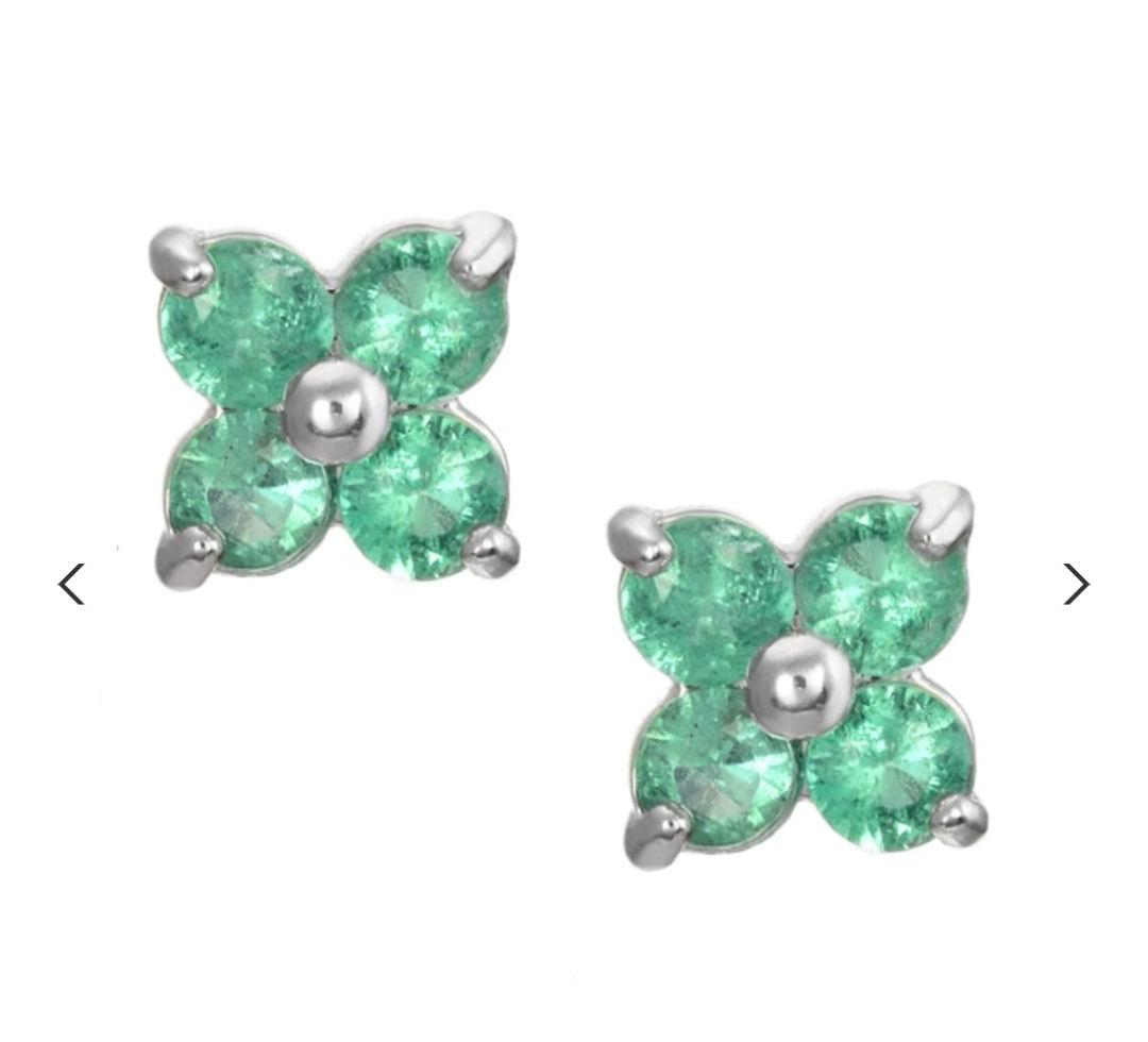 ジュエリーツツミエメラルドフラワーピアス売りつくし〜早い者勝ち