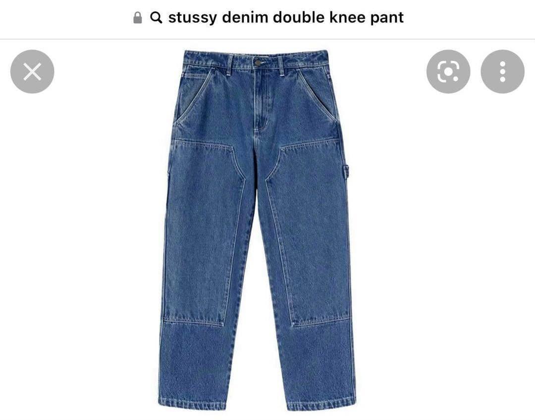 stussy/ステューシー　デニムダブルニーパンツ　サイズ30 2022FW