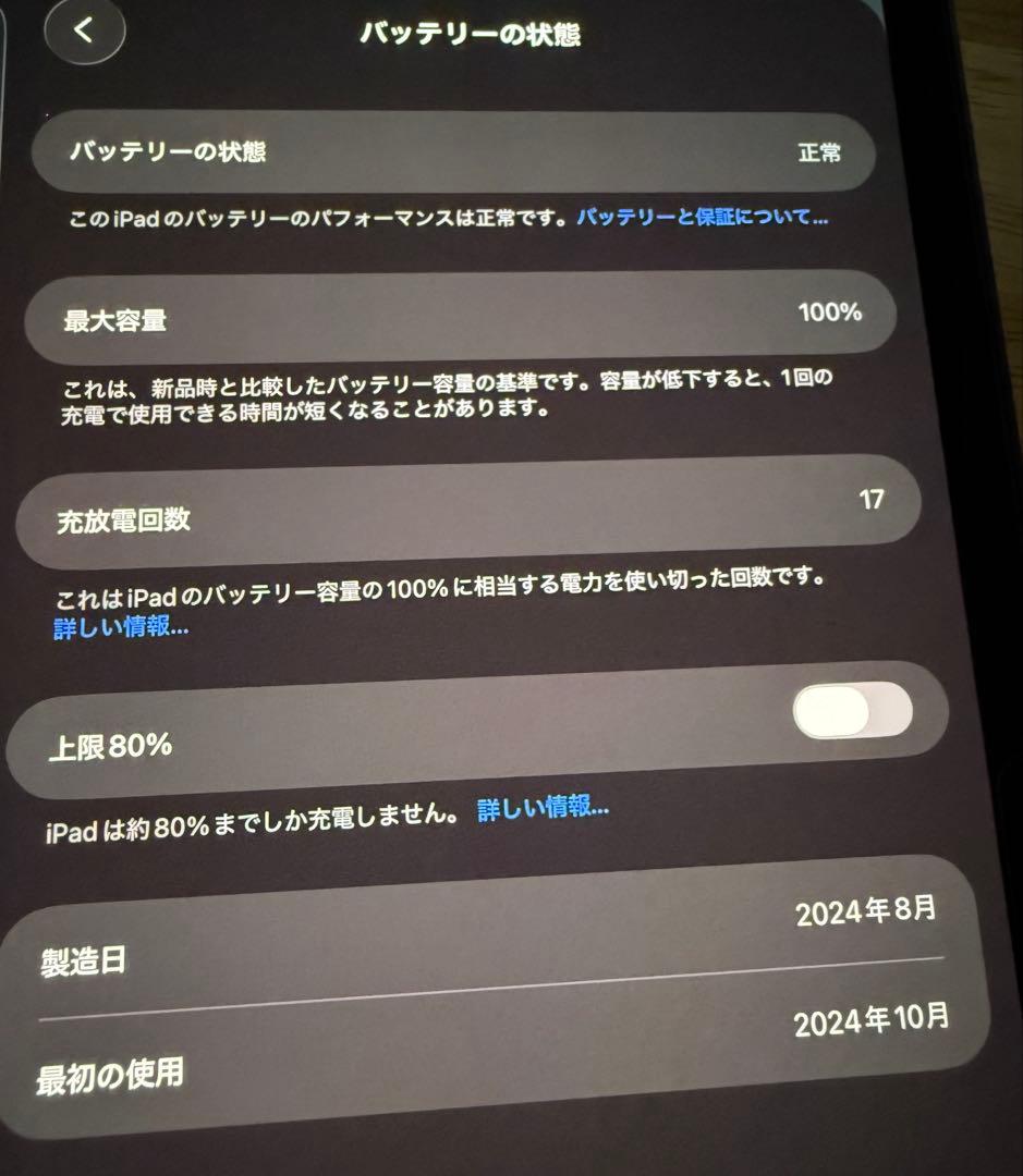 11インチ M4 iPad Pro Wi-Fiモデル 256GB