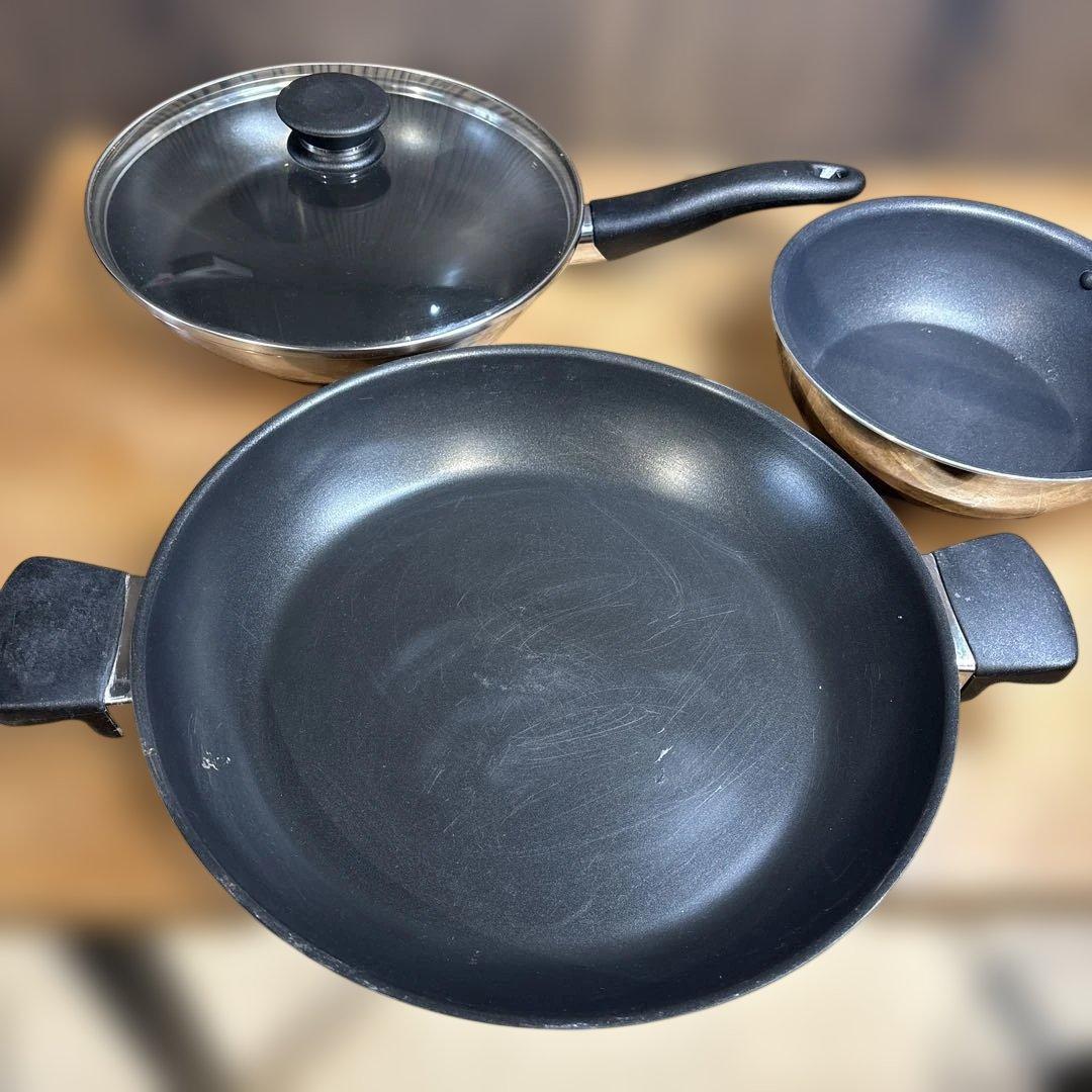 アムウェイ　クイーンクックウェア　ノンスティックグリルパン　フライパン　セット