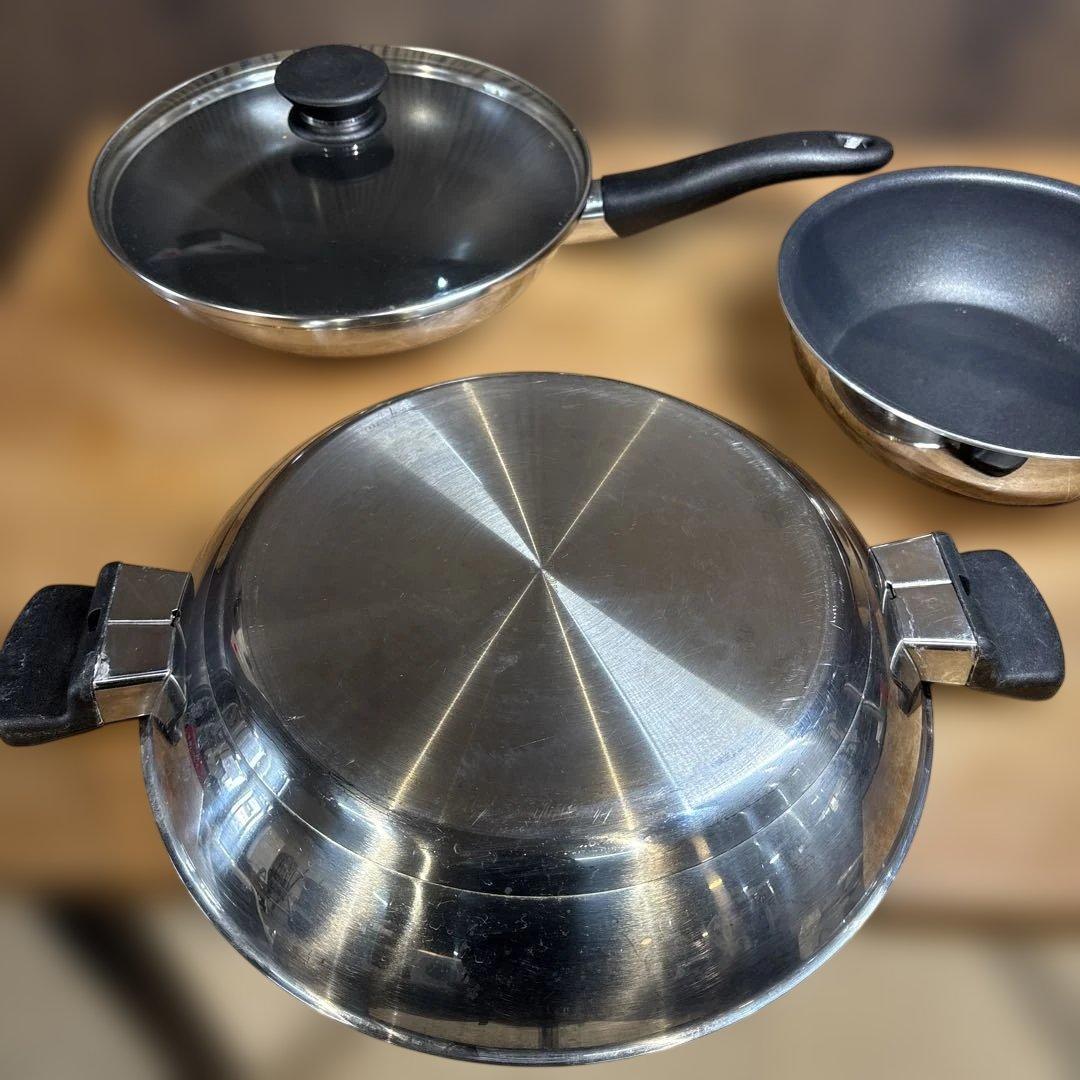 アムウェイ　クイーンクックウェア　ノンスティックグリルパン　フライパン　セット