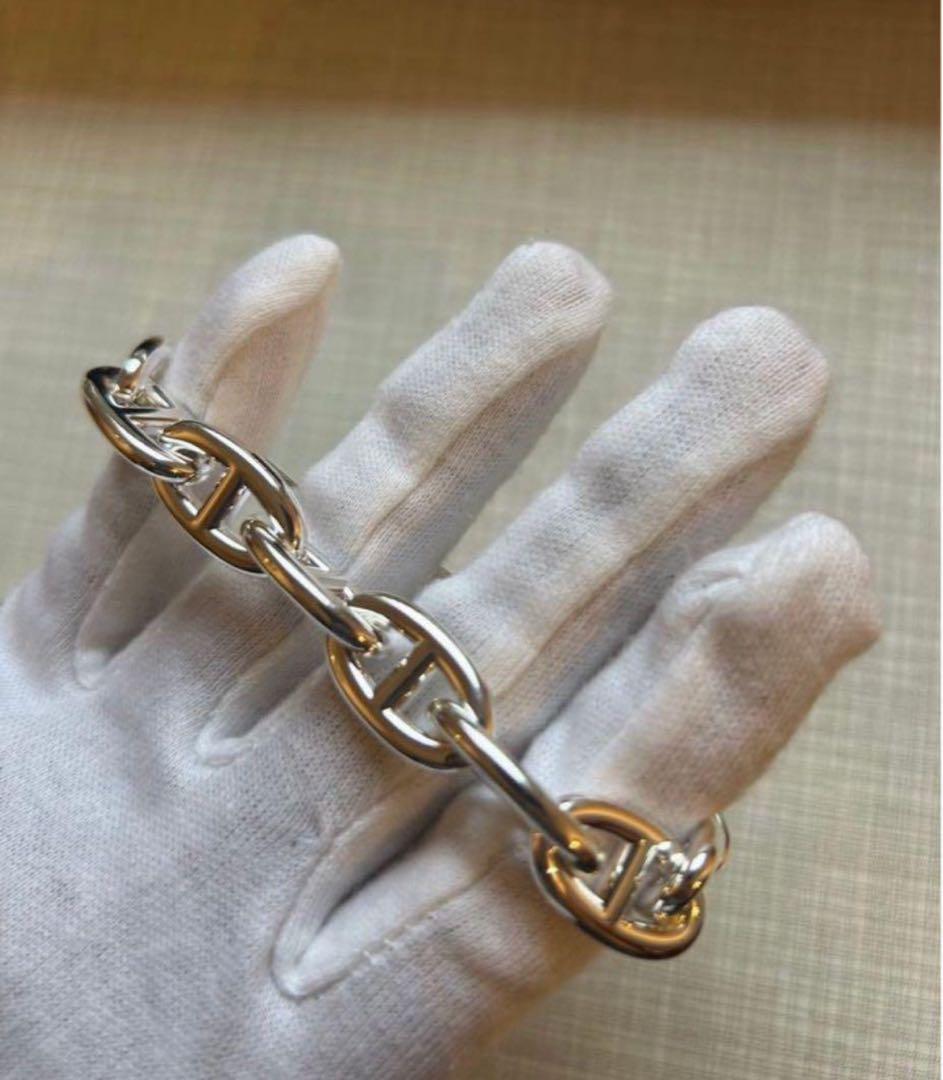 【新品未使用】HERMES エルメス シェーヌダンクル ブレスレット GM13