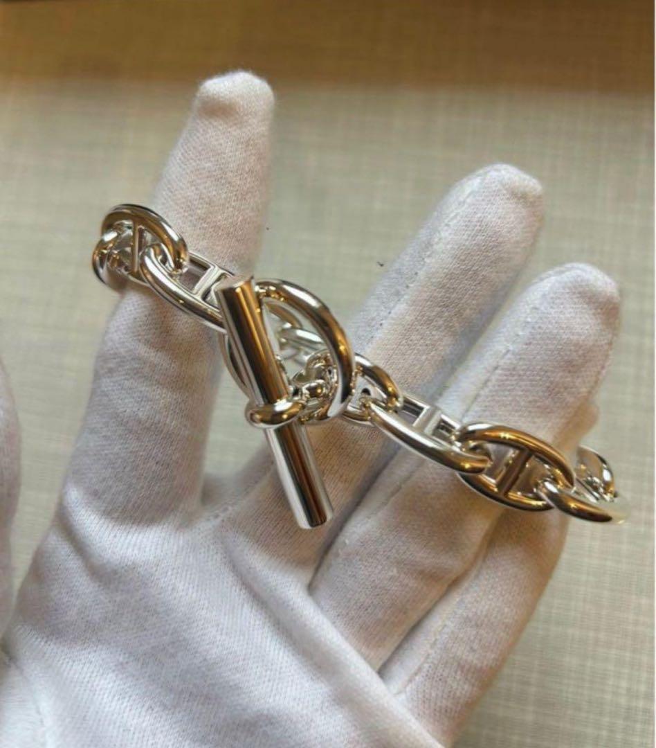 【新品未使用】HERMES エルメス シェーヌダンクル ブレスレット GM13