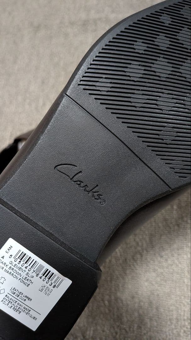 【新品/未使用】クラークス ブラウンドレスシューズ レザー UK6.5