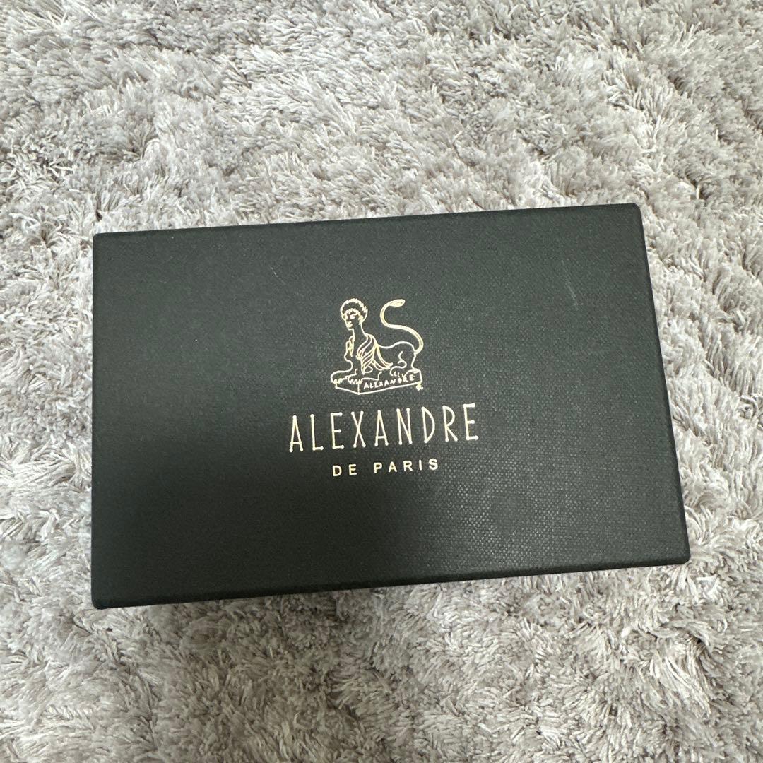 【美品】ALEXANDRE DE PARIS ブラックリボンバレッタ