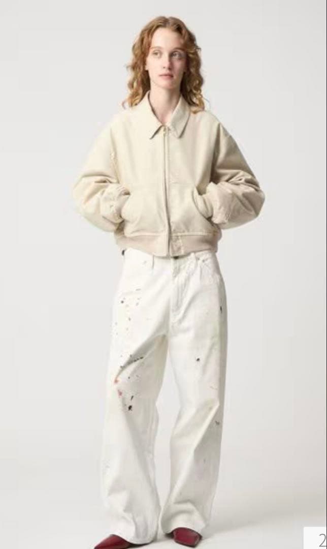 ＜６(ROKU)＞コットンピーチ ブルゾン