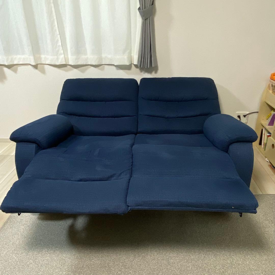 2人用電動布張りリクライニングソファ(ビリーバー3 NV 布) ニトリ