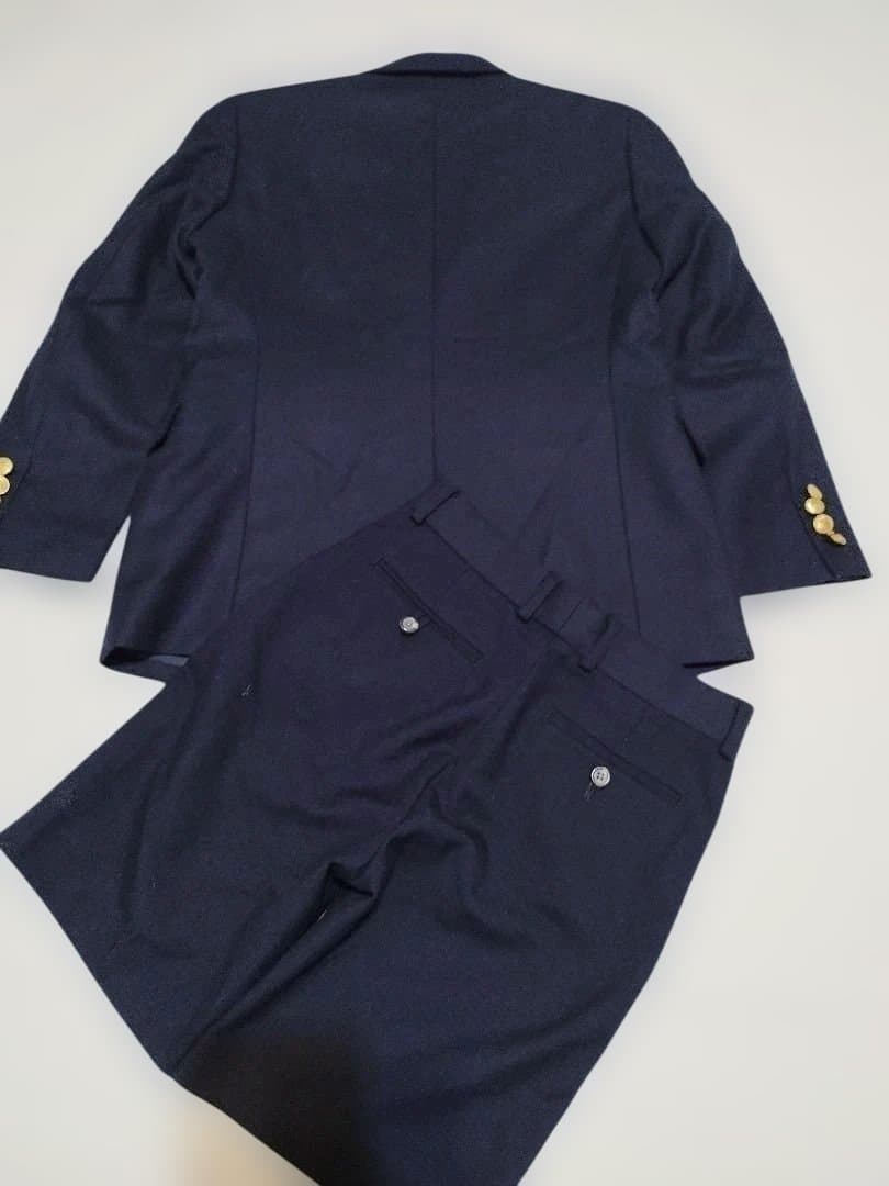 未使用 ポロバイラルフローレン スーツセット ブレザー 紺色 金ボタン 140