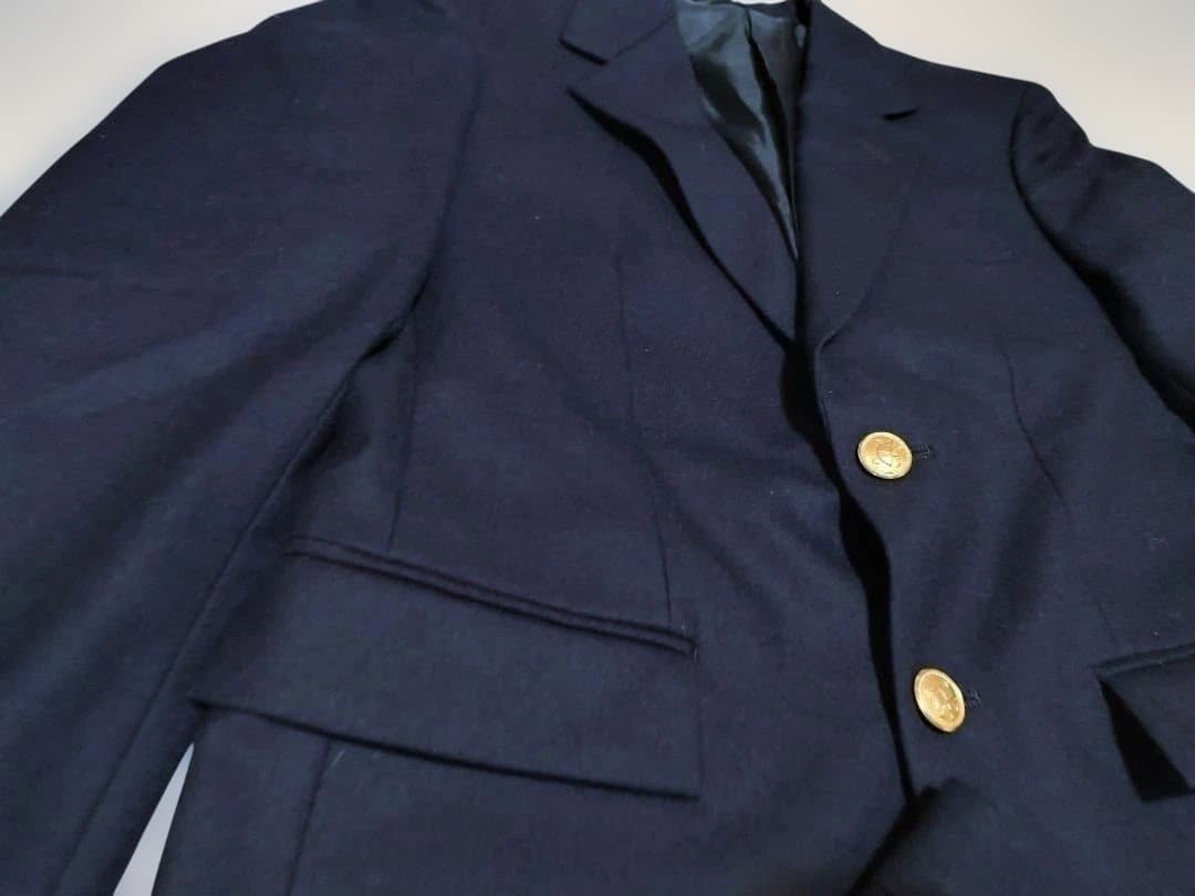未使用 ポロバイラルフローレン スーツセット ブレザー 紺色 金ボタン 140