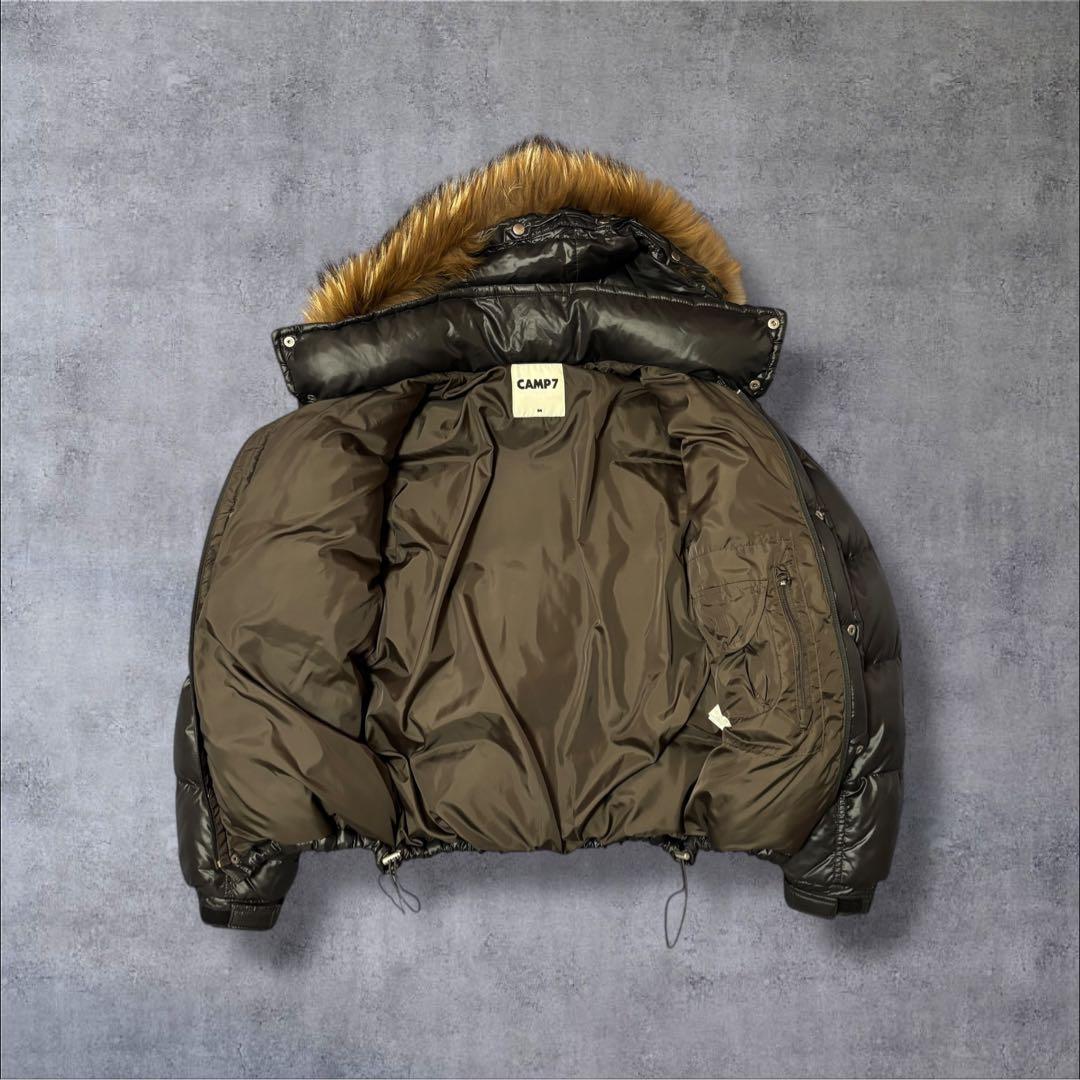 CAMP7 ダウンジャケット M 短丈 Y2K ファー付 お兄系　ギャル男