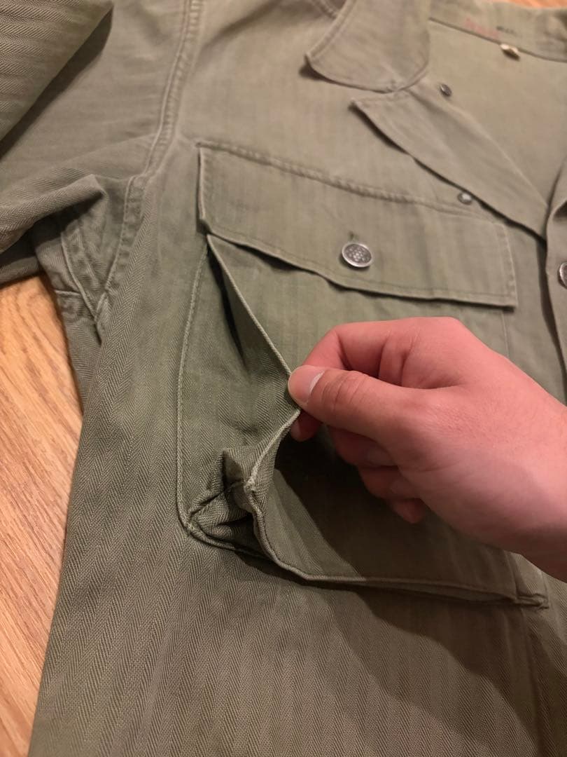 40s US ARMY M-43 ヘリンボーンツイルジャケット 13スター 米軍
