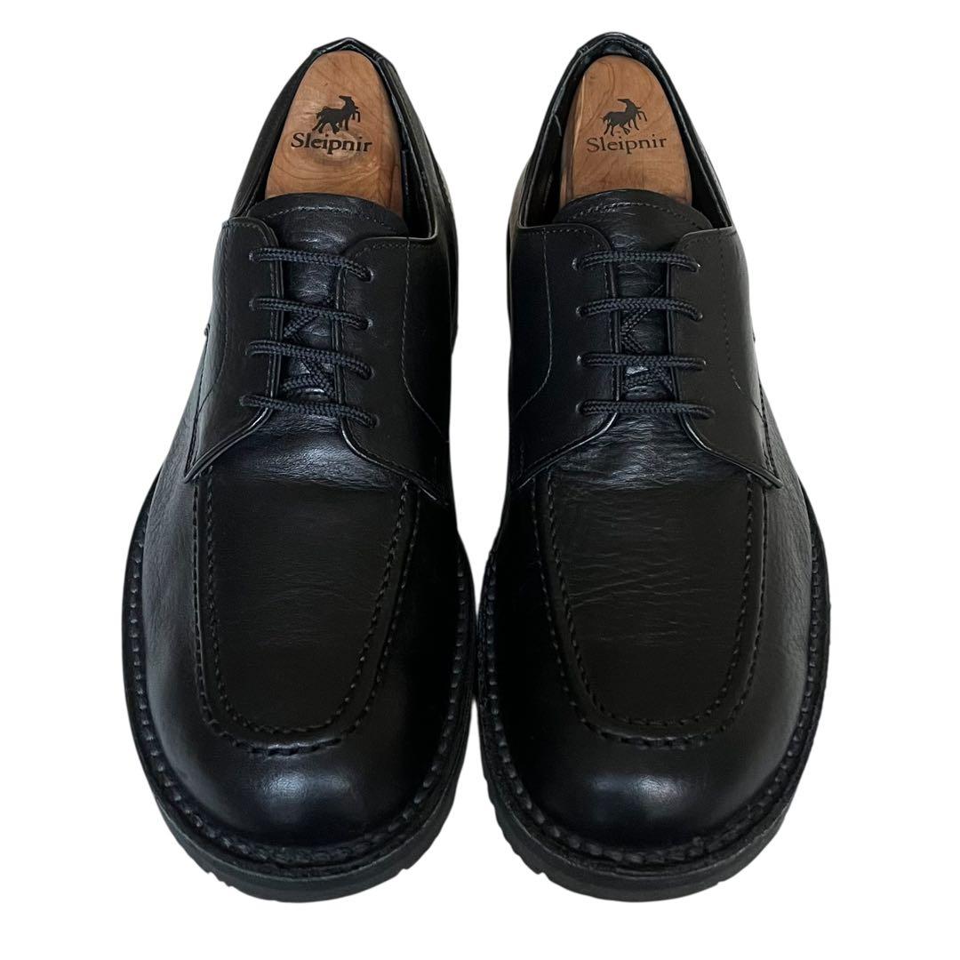 極美品 リーガルウォーカー 24.5 レザー シボ革 Uチップ ゴアテックス 黒