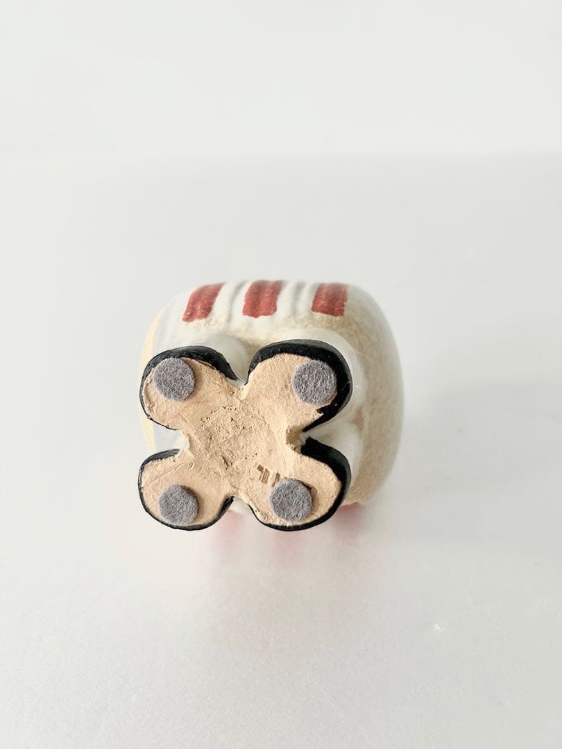 【北欧】Lisa Larson　 dieci cat 　ボーダー　レッド