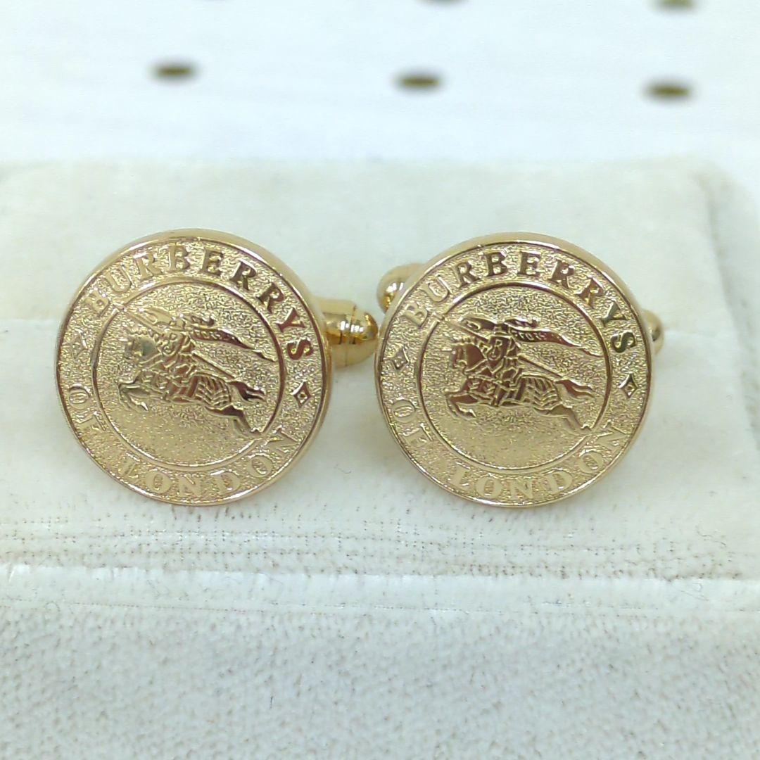 バーバリー 騎士 カフリンクス ゴールドカラー メンズ Burberrys