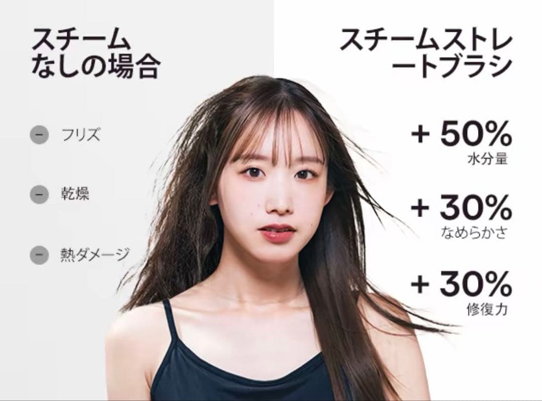 WAVYTALK スチームブラシアイロン