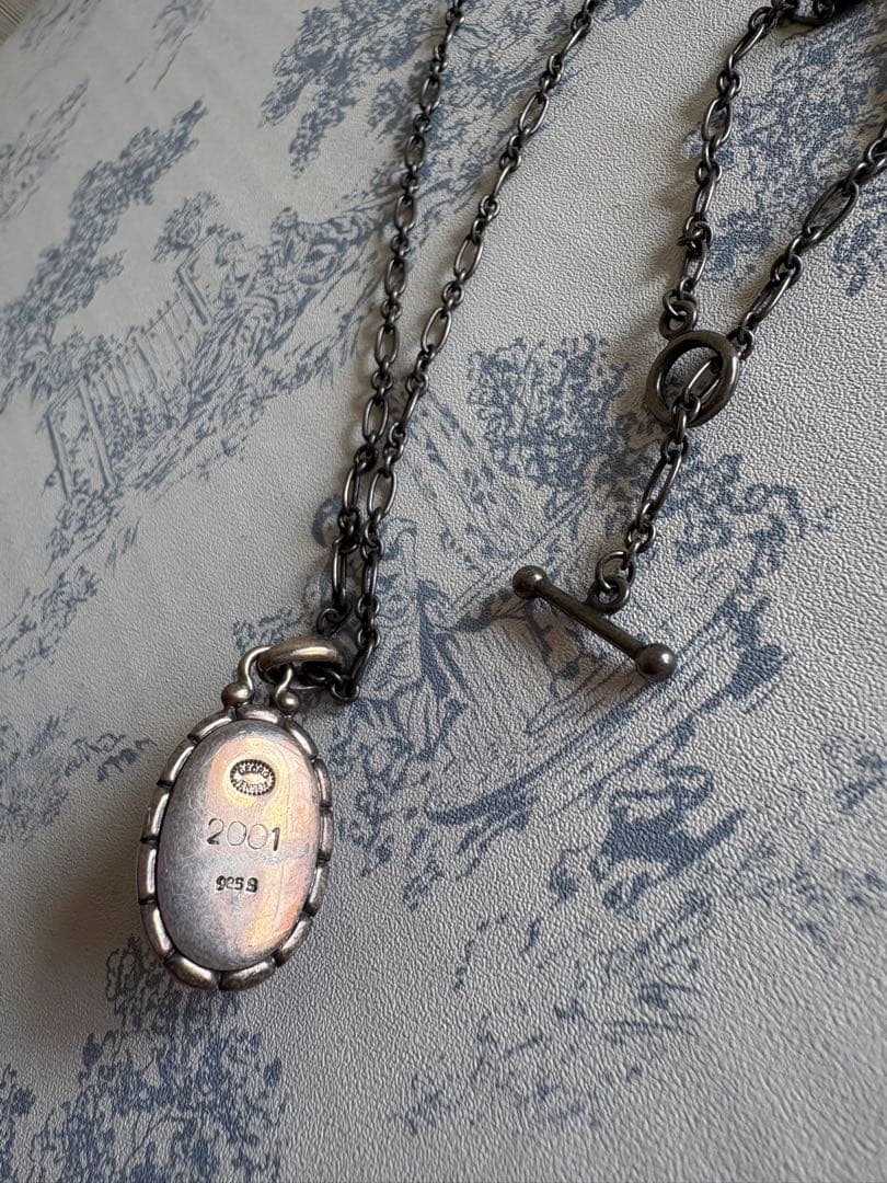 ジョージジェンセン2001年イヤーペンダント琥珀